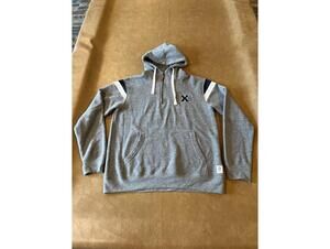 Xavier Pressbox Quarter Zip Hoodie Gray (Adult Large)